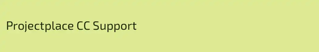 Projectplace CC Support 